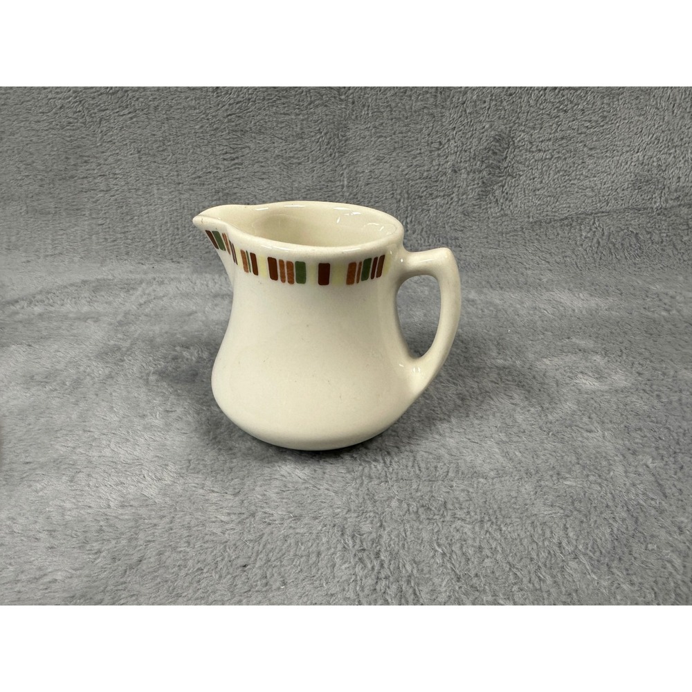 1970 Shenango China Interpace Geometric Restaurant Ware Creamer A-28 - Picture 3 of 7